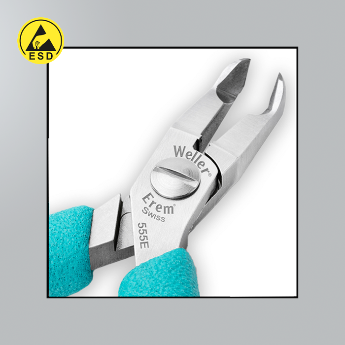 Erem 555E - Angled Narrow Head Tip Cutter - Flush ESD (E-555E) Erem 555E - Angled Narrow Head Tip Cutter - Flush ESD (E-555E)